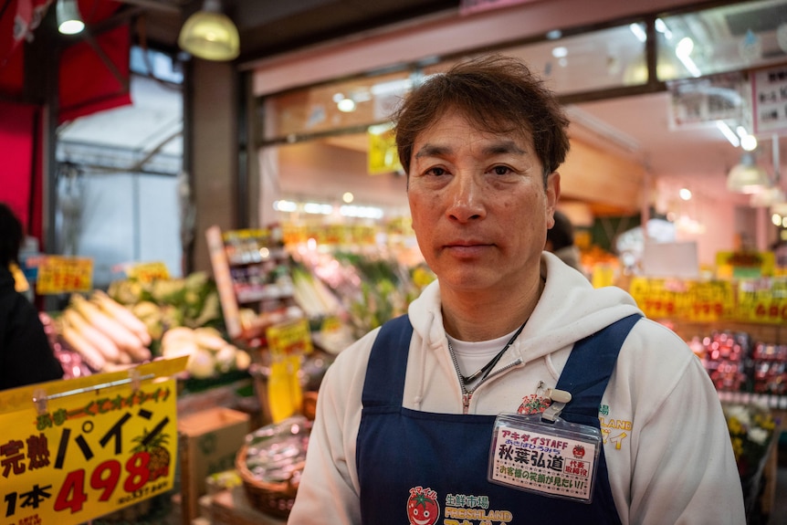 Supermarket manager Hiromichi Akiba