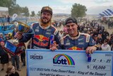 Toby Price and Jason Duncan win the car category of the Finke Desert Race