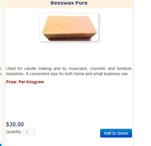 Online add for beeswax