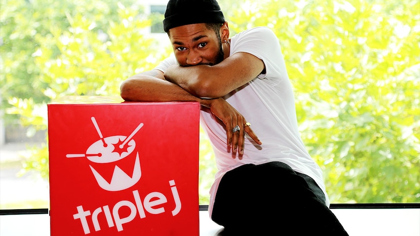 Celebrated Canadian producer Kaytranada in the triple j studios Jan 2018