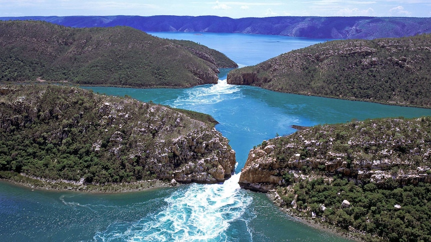 Horizontal Falls is a popular destination that demonstrates the extreme tides of the Kimberley.