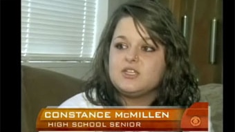 Constance McMillen was interviewed by CBS America (Photo: CBS)