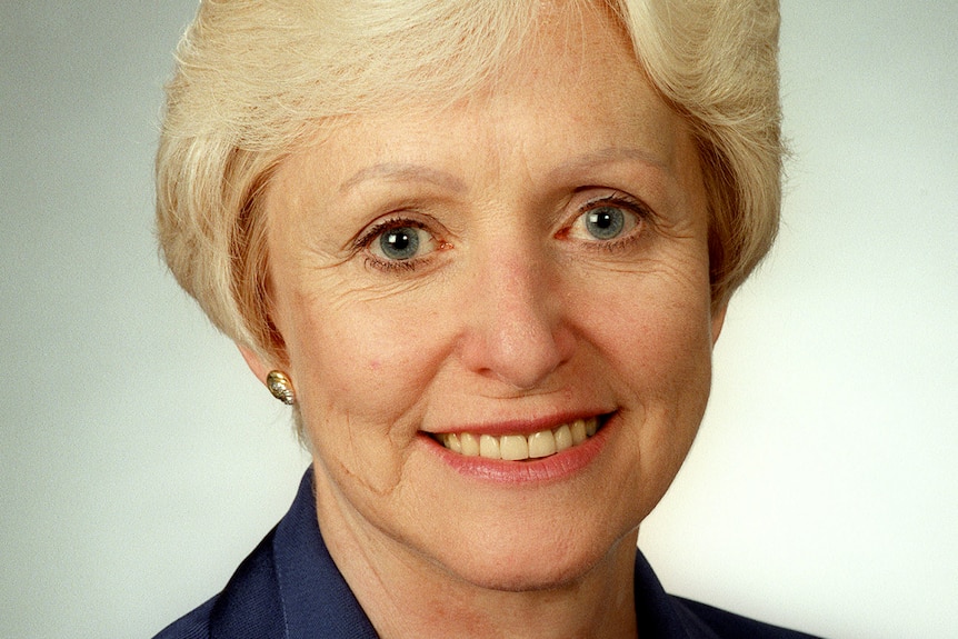 Kate Sullivan in a blue blazer in her official parliamentary portrait photograph in 1997.