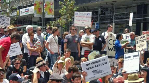 Mass sit in at Hay Street Mall