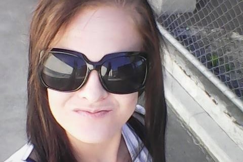 Meaghan Vass wearing sunglasses