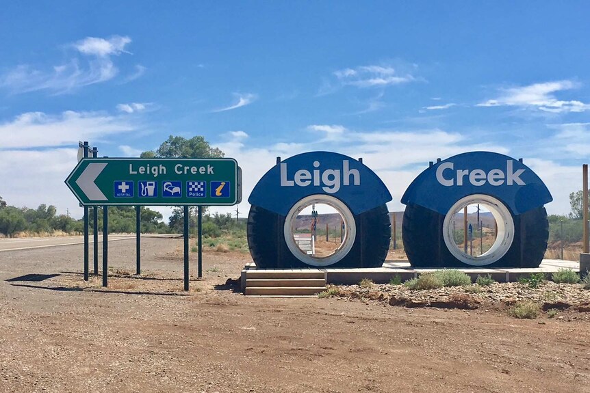 Leigh Creek town signage