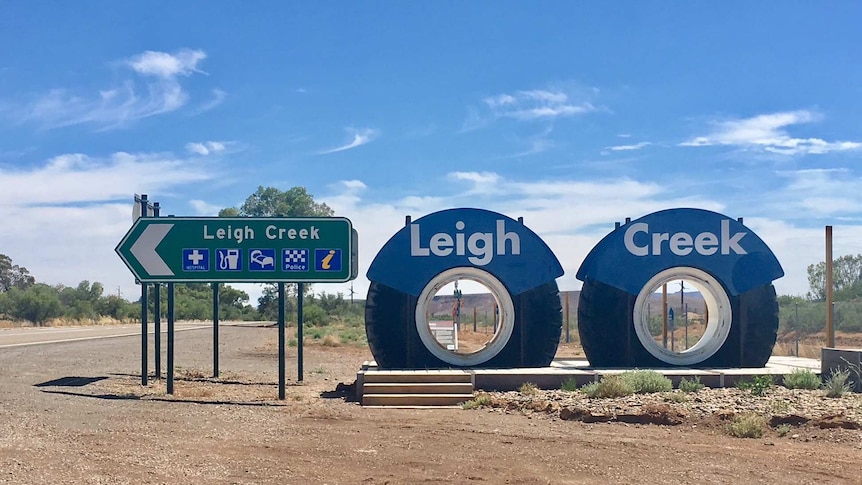 Leigh Creek town signage