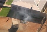 Darwin detention centre on fire