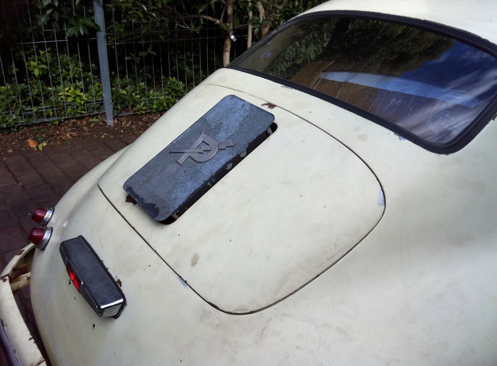 The electric Porsche's custom air grill
