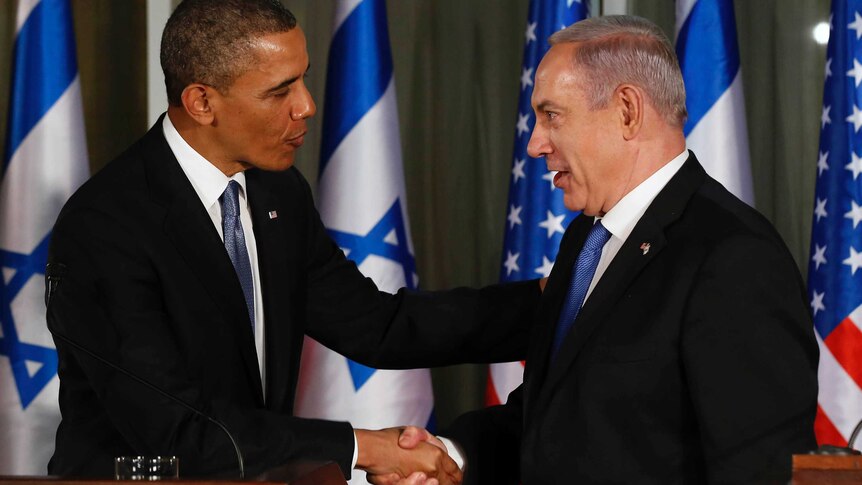 Israel PM Benjamin Netanyahu is deep in talks with the US over a two-state solution.