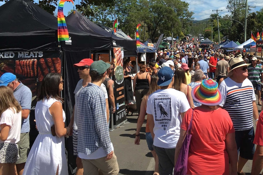 Crowds flock to the annual Kenilworth cheese, wine and food festival.