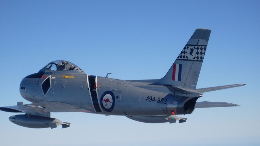 Fully restored: the Sabre A94-983 will make its first public flight in 16 years this weekend.