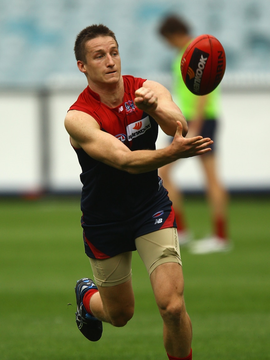 Shouldering the load ... Jack Grimes will undergo scans after being injured at training.
