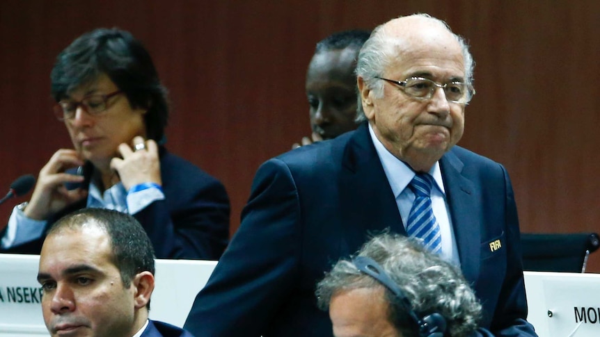 Sepp Blatter at FIFA meeting