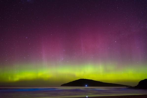Aurora at Calverts Beach Tasmania