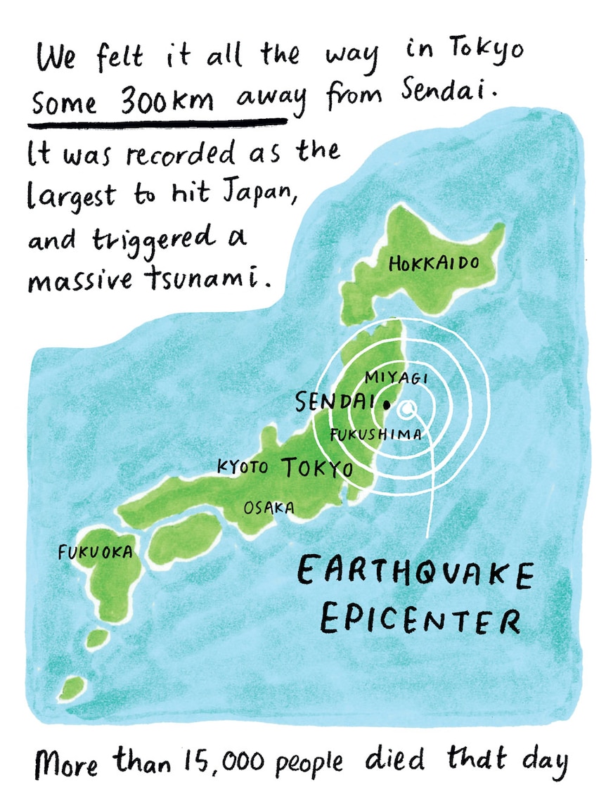 Map of earthquake-affected Japan: We felt it in Tokyo, 300km from Sendai. It was the largest recorded and triggered a tsunami