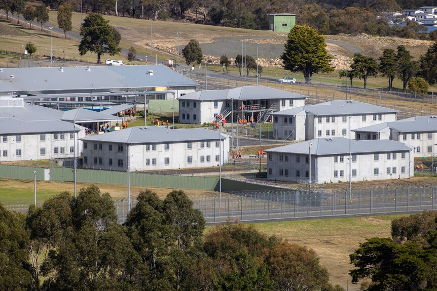 A wide angle shot of Risdon Prison in Tasmania.