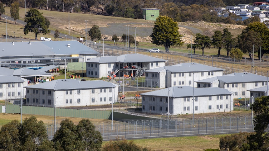 A wide angle shot of Risdon Prison in Tasmania.