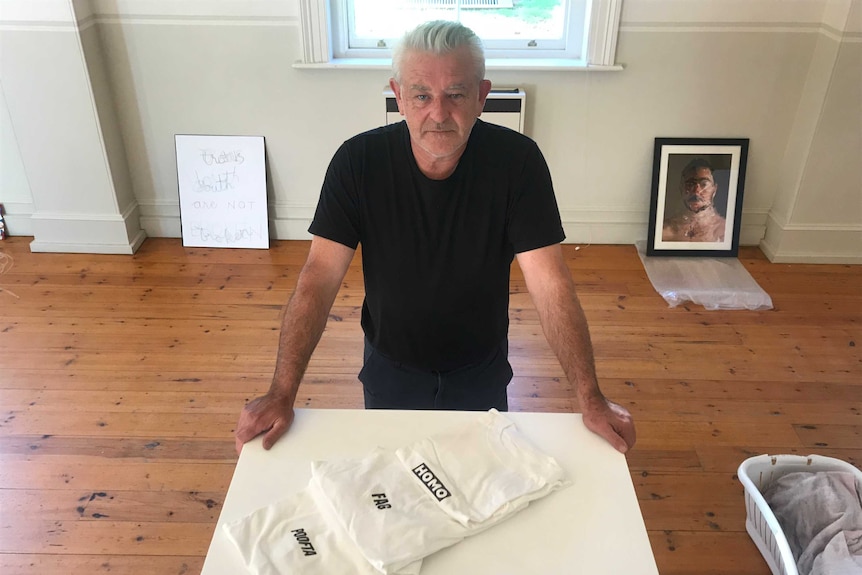 Noel Hourigan has his art on display in Bendigo