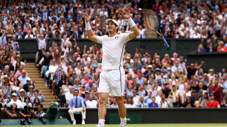 Andy Murray after winning Wimbledon