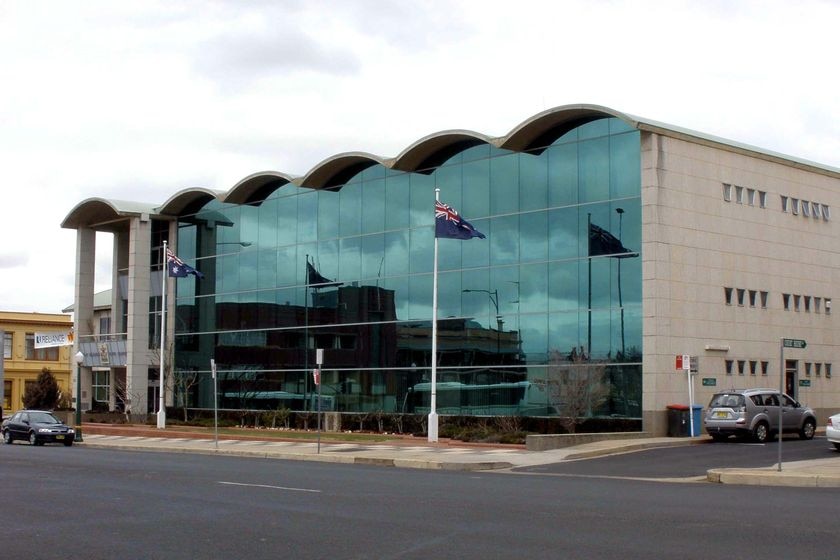 A building with a glass frontage in Bathurst.