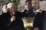 Palestinian president Mahmud Abbas at 50th anniversary of Fatah movement
