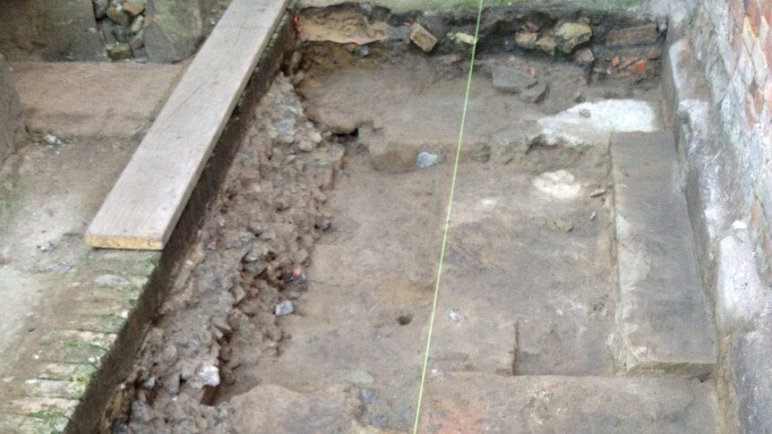 Port Arthur historic site excavation reveals part of a former mill.