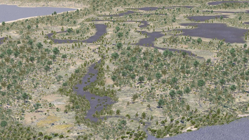 Graphic: Perth's wetlands in 1827.