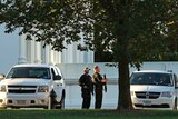 Secret Service on watch at the White House