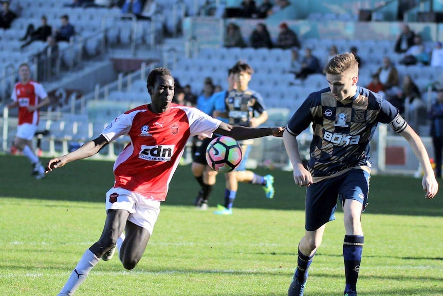 Playing for Wollongong Wolves