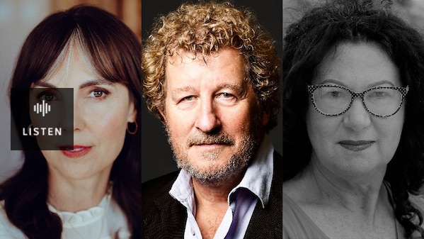 Author headshots left to right: Emily Perkins, Sebastian Faulks and Jane Harrison . Has Audio.