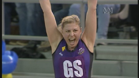 Eloise Southby-Halbish celebrates Phoenix grand final win over Sydney Swifts