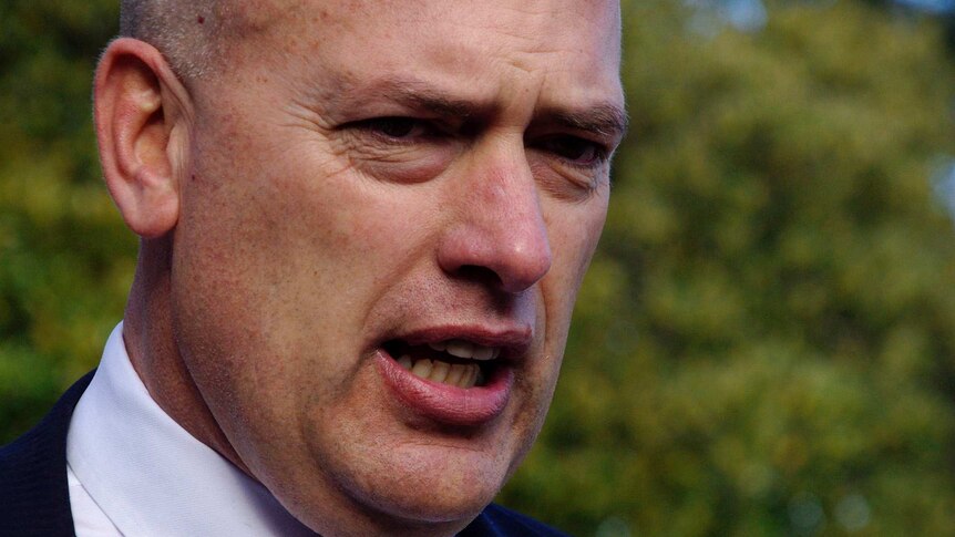 Close-up of Transport Minister Dean Nalder