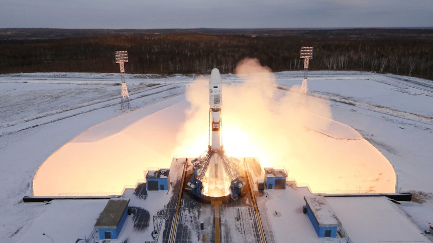 Satellites launches from Russia's new Vostochny cosmodrome.
