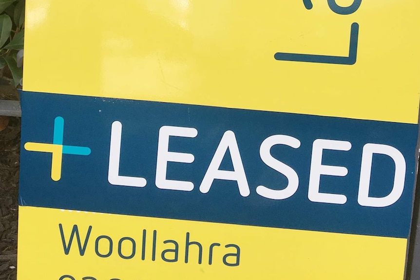 A sign that says, 'Leased'