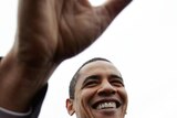 Democratic presidential hopeful Senator Barack Obama campaigns on Capitol Hill in Washington