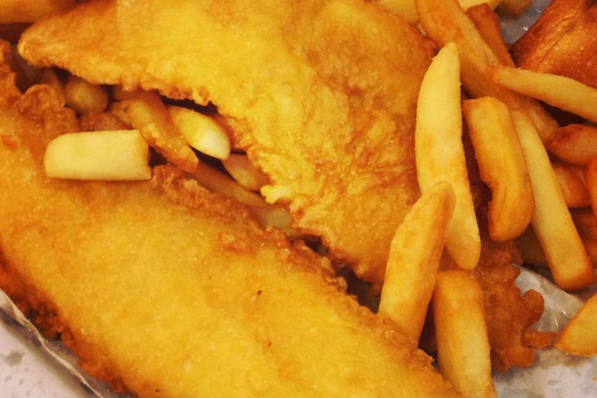 Fish and chips en envoltorio