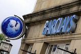 A Barclays Bank sign sits outside a branch