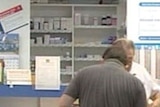 A customer at a pharmacy