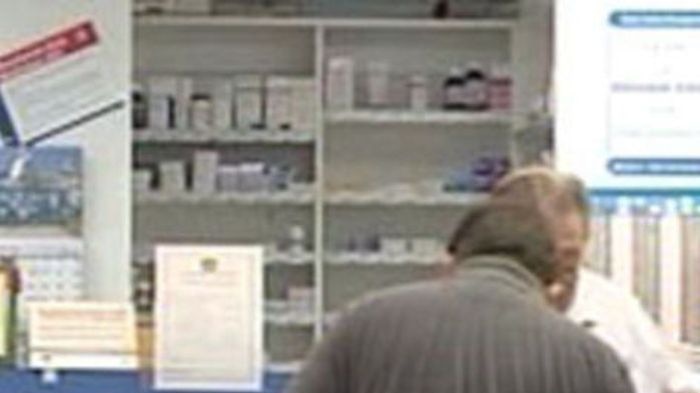 A customer at a pharmacy