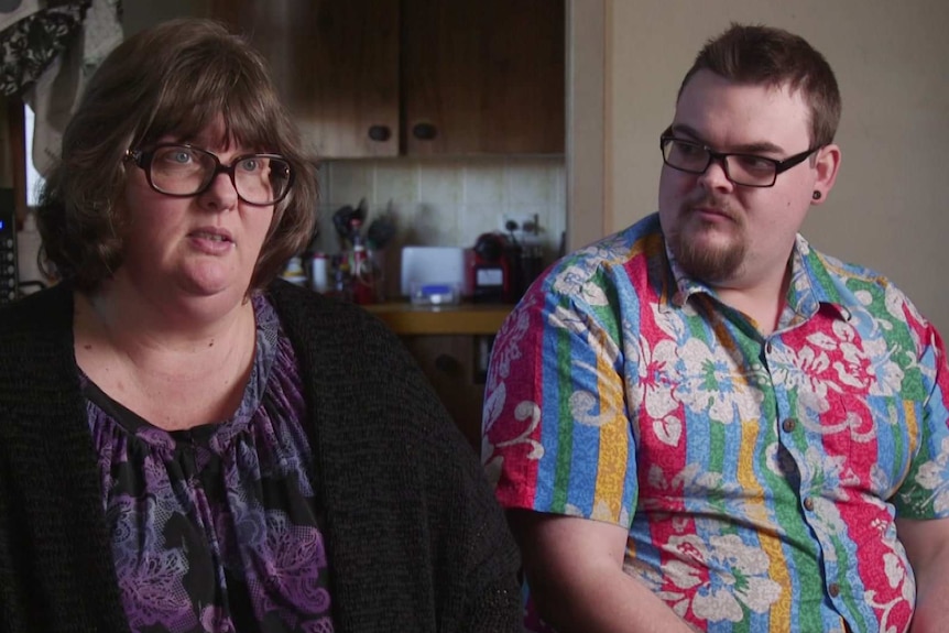 Wendy Gammon and her son, Brad. Interviewed by 7.30, September 2018