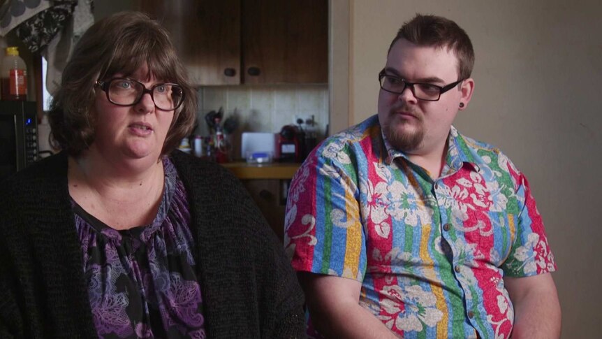 Wendy Gammon and her son, Brad. Interviewed by 7.30, September 2018