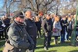 Anti-bikie law rally Hobart.