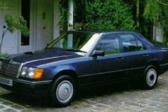 A blue 1988 Mercedes sedan police believe prisoners who escaped from Beechworth prison may be travelling in.