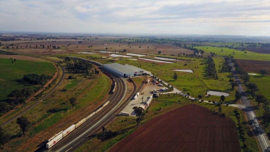 View of the SCT Logistics hub in Parkes.