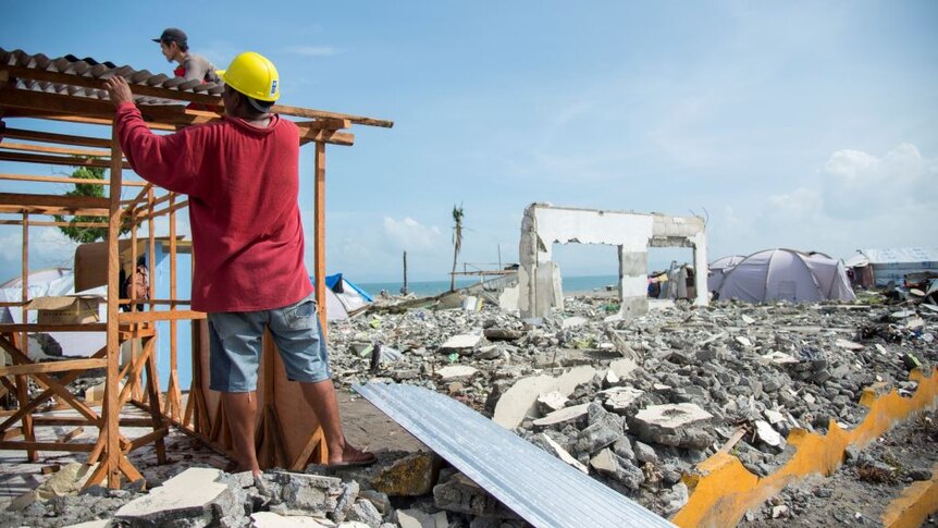 Building homes in the Philippines in the wake of Typhoon Haiyan.