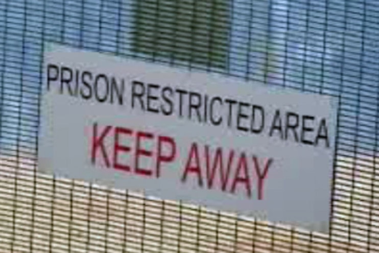 Prison sign, Wooroloo Prison