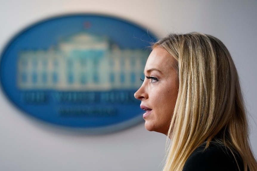 White House press secretary Kayleigh McEnany speaks