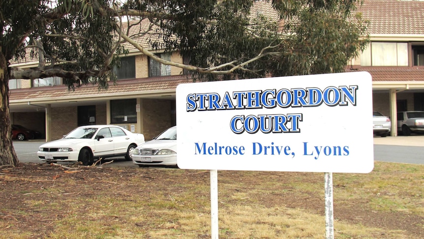 Strathgordon Court in Woden has been identified for possible redevelopment.