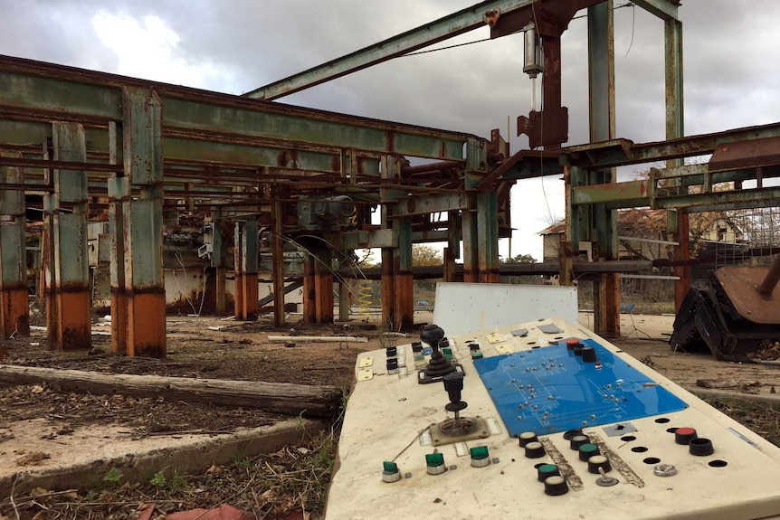 Some of the detritus of the old sawmill in Gwabegar